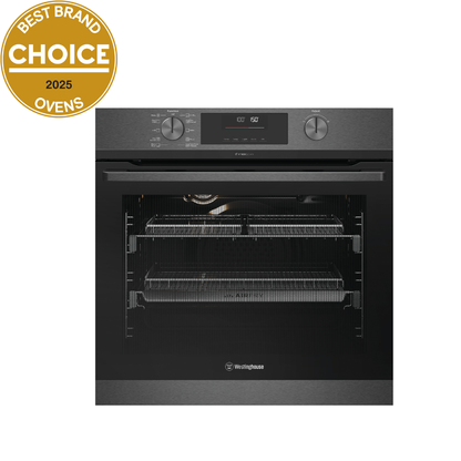 Westinghouse 60cm Dark Stainless Steel Pyroclean Oven with Dual Airfry