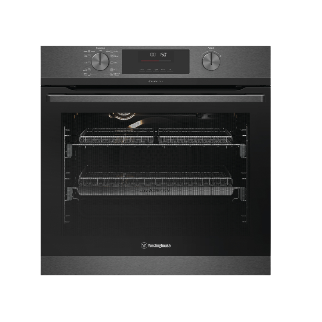 Westinghouse 60cm Dark Stainless Steel Pyroclean Oven with Dual Airfry