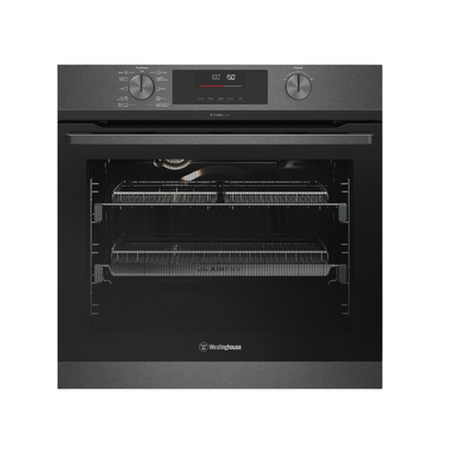 Westinghouse 60cm Dark Stainless Steel Pyroclean Oven with Dual Airfry