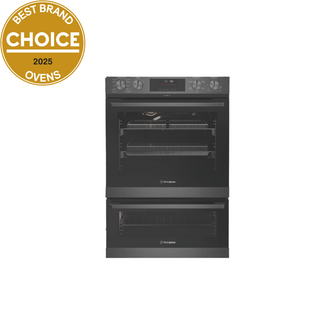 Westinghouse 60cm Multi-Function 10/5 Pyrolytic Duo Oven with AirFry & SteamBake Dark Stainless Steel