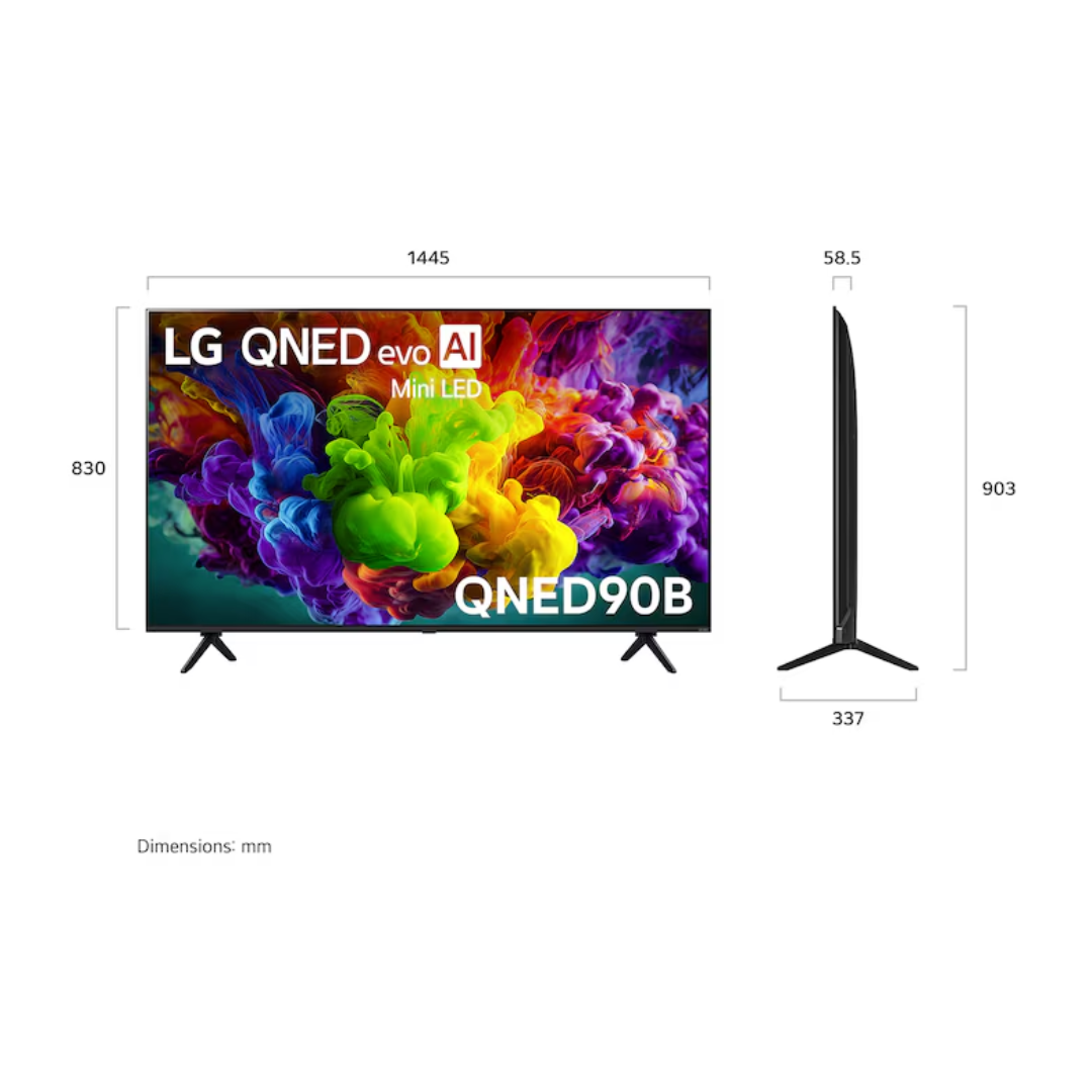 LG 65" QNED90B EVO AI MINI LED 4K SMART TV (2026)