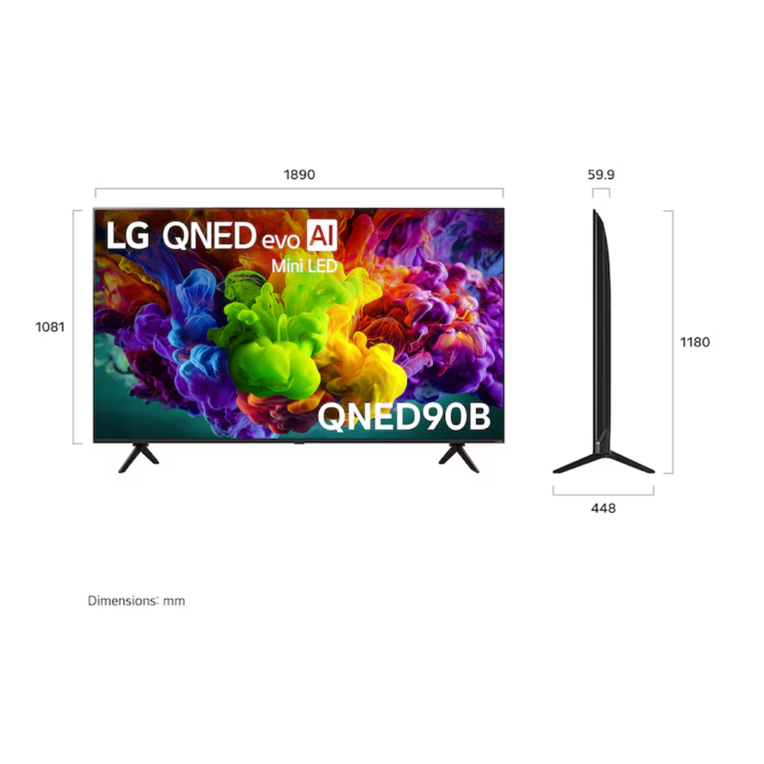 LG 85" QNED90B EVO AI MINI LED 4K SMART TV (2026)