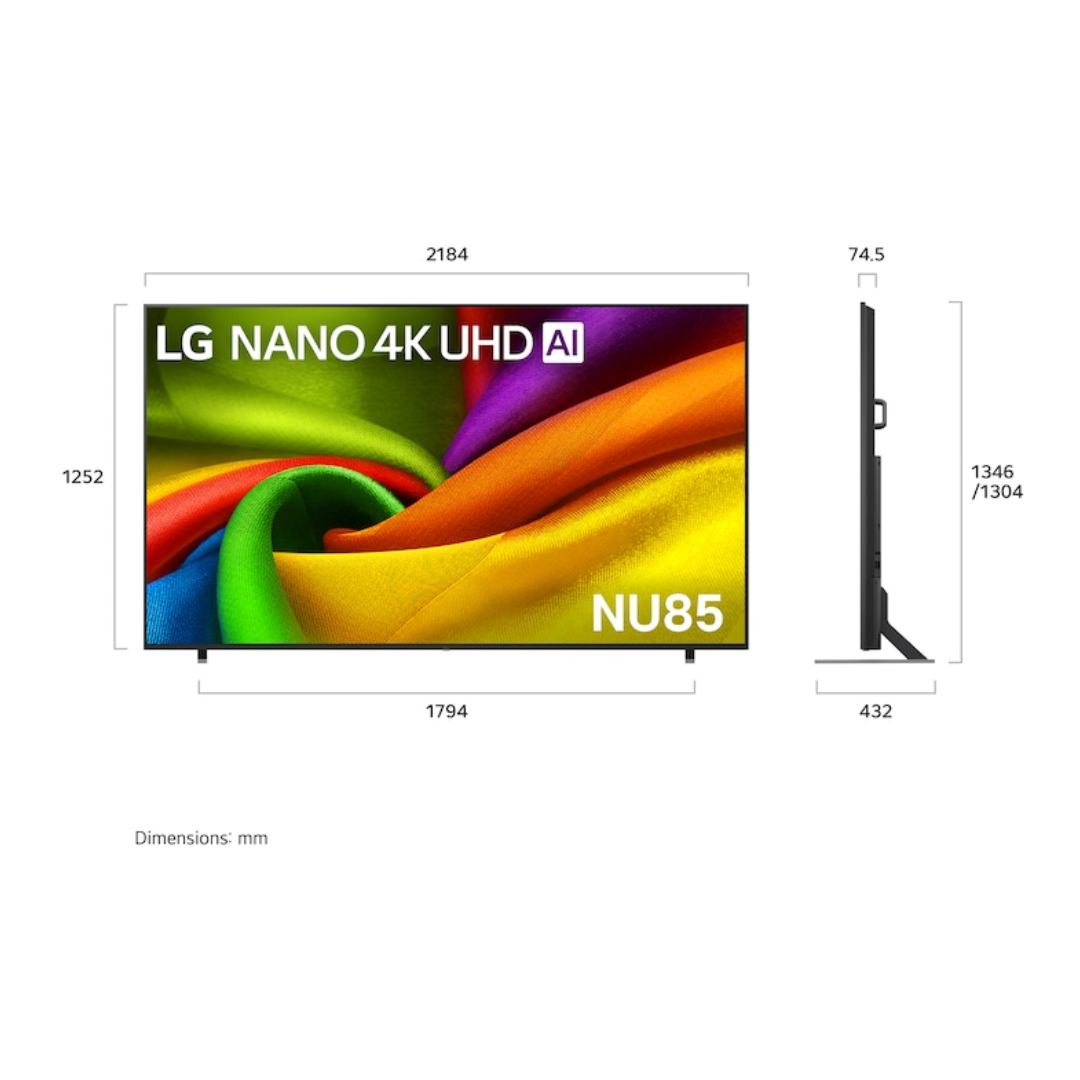 LG 98" NU855B NANO 4K UHD AI SMART TV (2026)