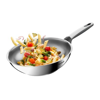 Tefal Emotion+ Induction Stainless Steel Non-Stick Wok 28cm