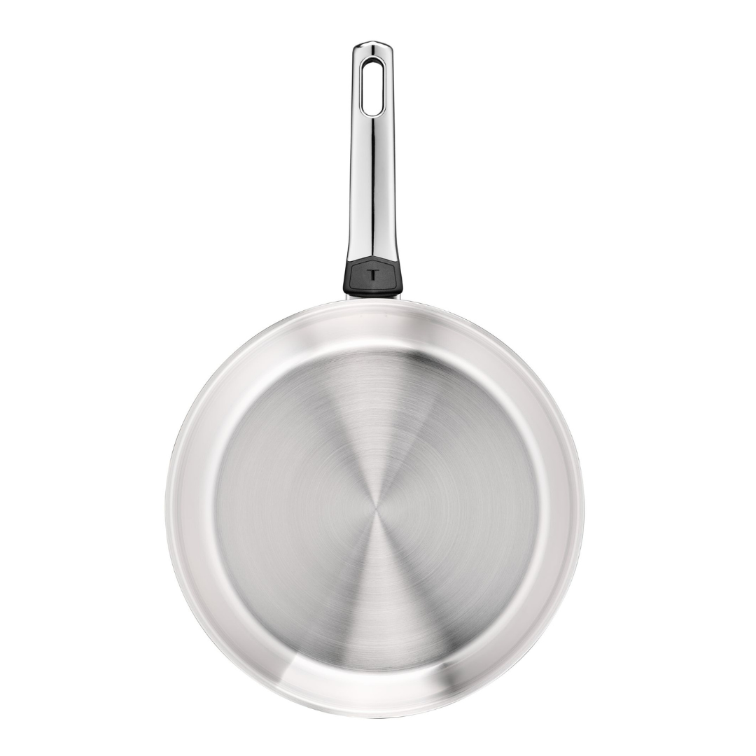 Tefal Emotion+ Induction Stainless Steel Uncoated Twin Pack Frypan 24/28cm