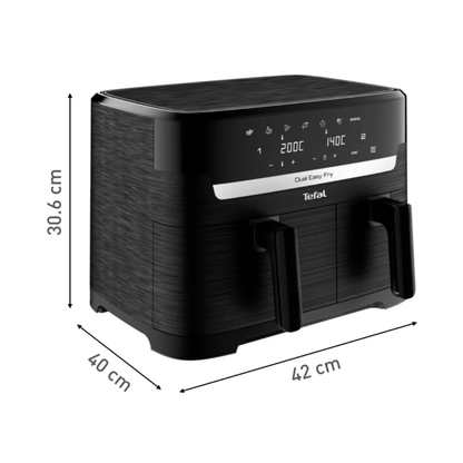 Tefal 8.3L Dual Easy Fry Essential Black