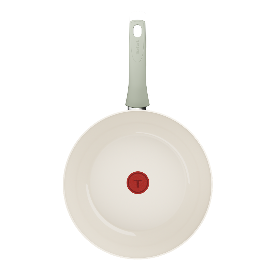 Tefal Recycle Induction Ceramic Green Lichen Non-Stick Wok 28cm