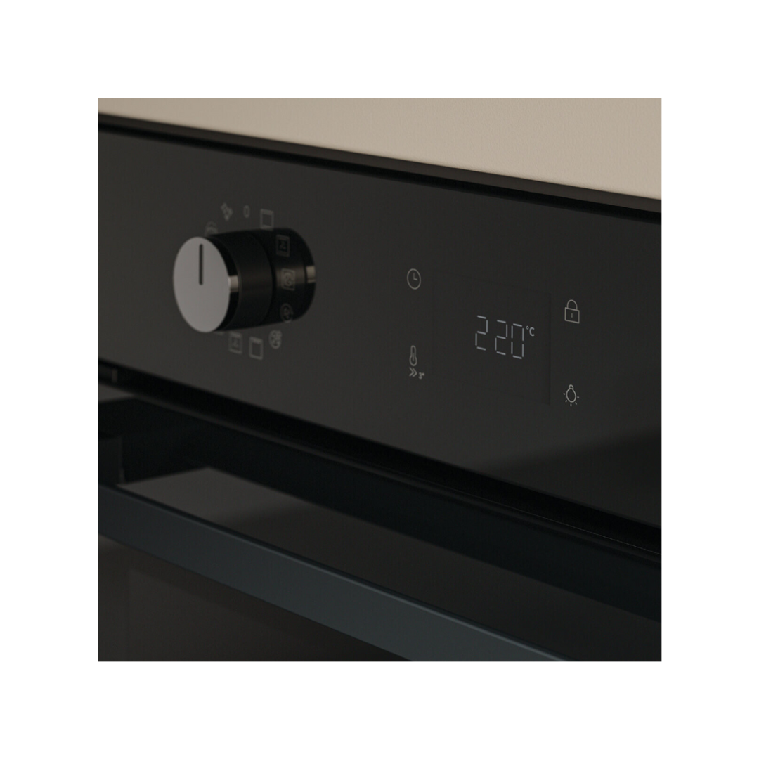 Haier 60cm 500 Series Pyrolytic Built-In Oven Black