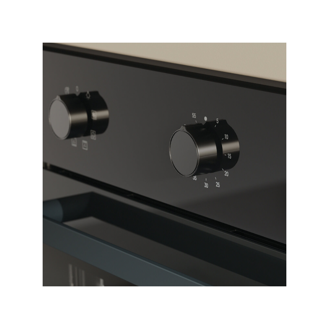 Haier 60cm 300 Series Built in Oven Black 10A Plug