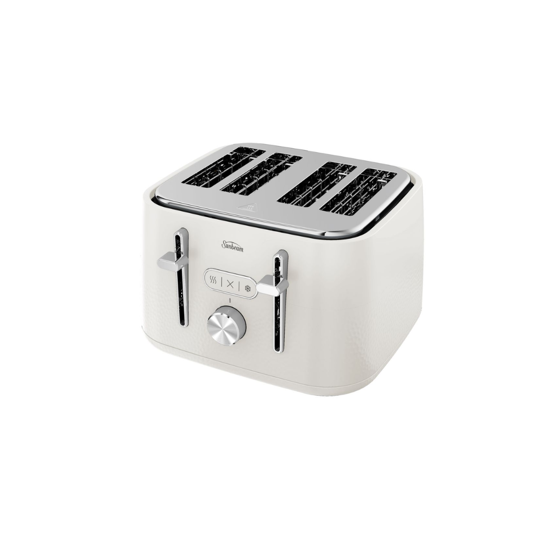 Sunbeam Freya Collection 4 Slice White Toaster