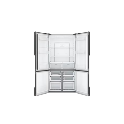 Westinghouse 564L Quad Door Fridge Matte Charcoal Black