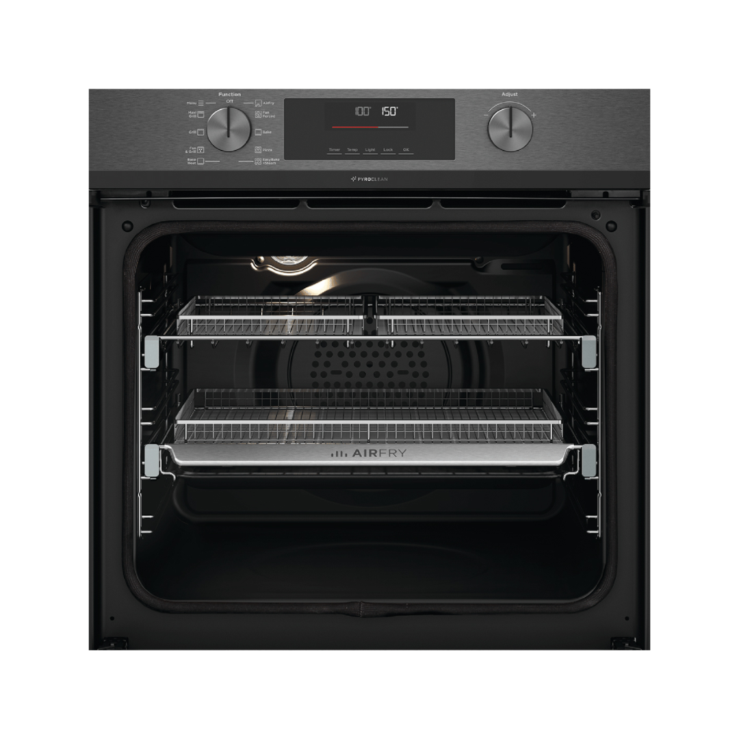 Westinghouse 60cm Dark Stainless Steel Pyroclean Oven with Dual Airfry