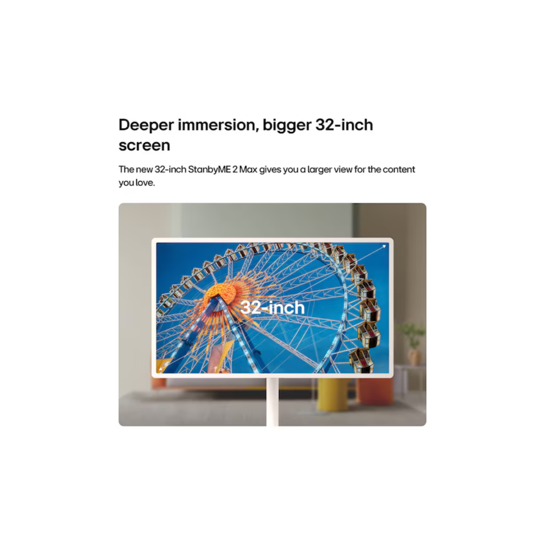 LG 32" STANDBYME 2 Max Portable 4K UHD Smart Touch Screen TV (2026)