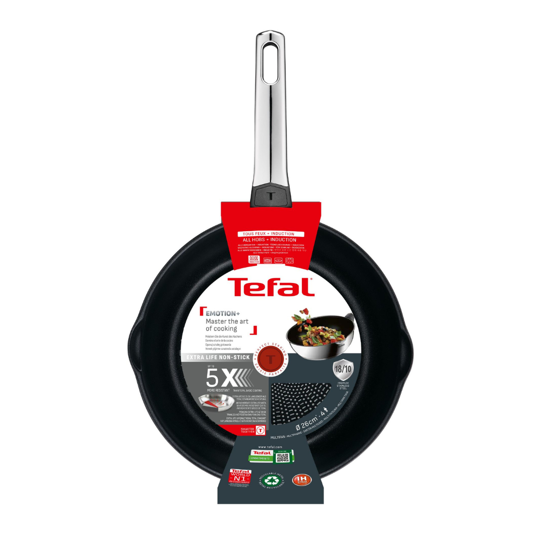 Tefal Emotion+ Induction Stainless Steel Non-Stick Multipan 26cm