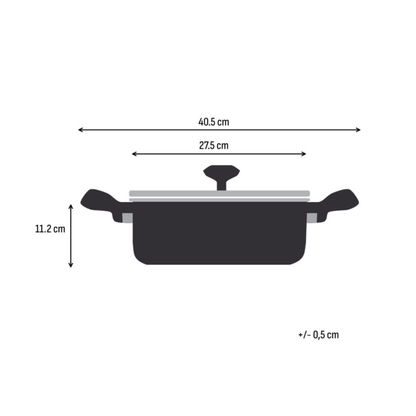 Tefal Space+ Emotion+ Induction Stainless Steel Non-Stick Shallowpan 26cm + Lid