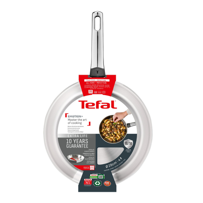 Tefal Emotion+ Induction Stainless Steel Uncoated Frypan 28cm