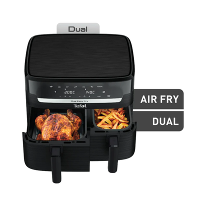 Tefal 8.3L Dual Easy Fry Essential Black