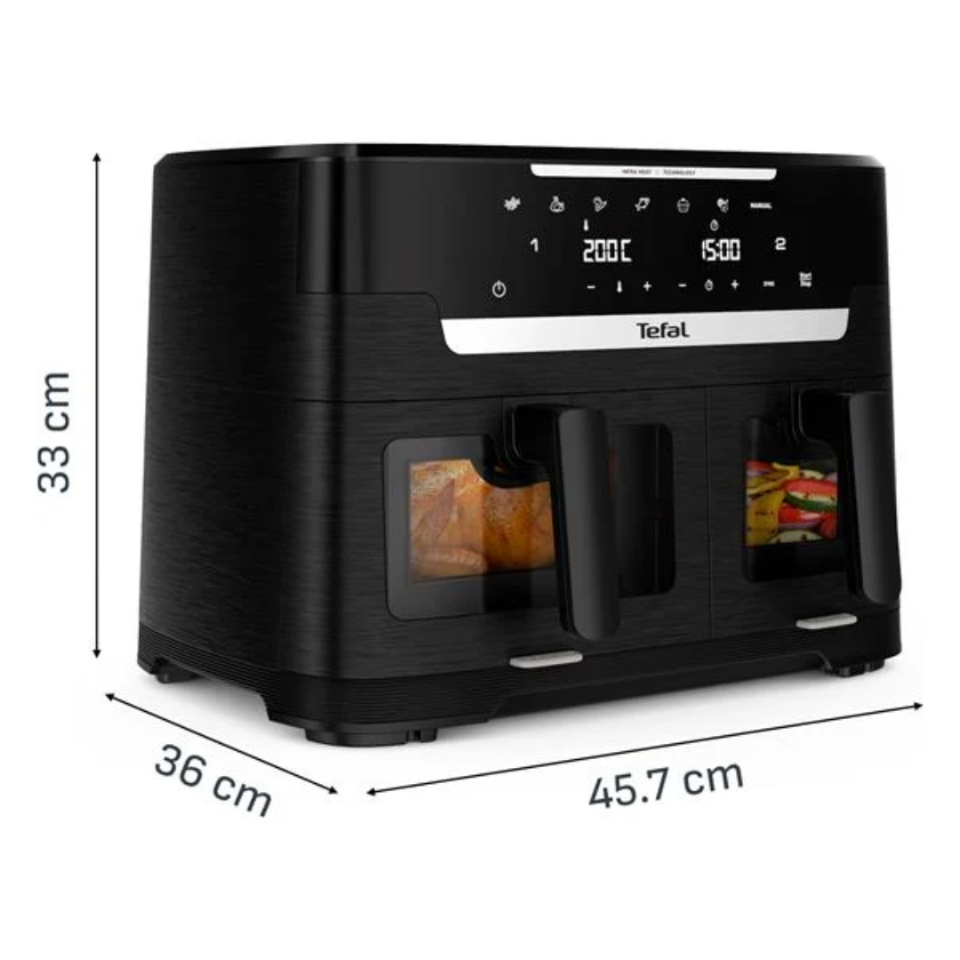 Tefal Ever Fry Infra Heat Dual 11L Detachable Front Air Fryer