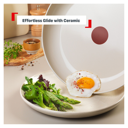 Tefal Recycle Induction Ceramic Green Lichen Non-Stick Wok 28cm