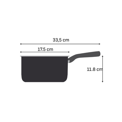 Tefal Recycle Induction Ceramic Green Lichen Non-Stick Saucepan 16cm