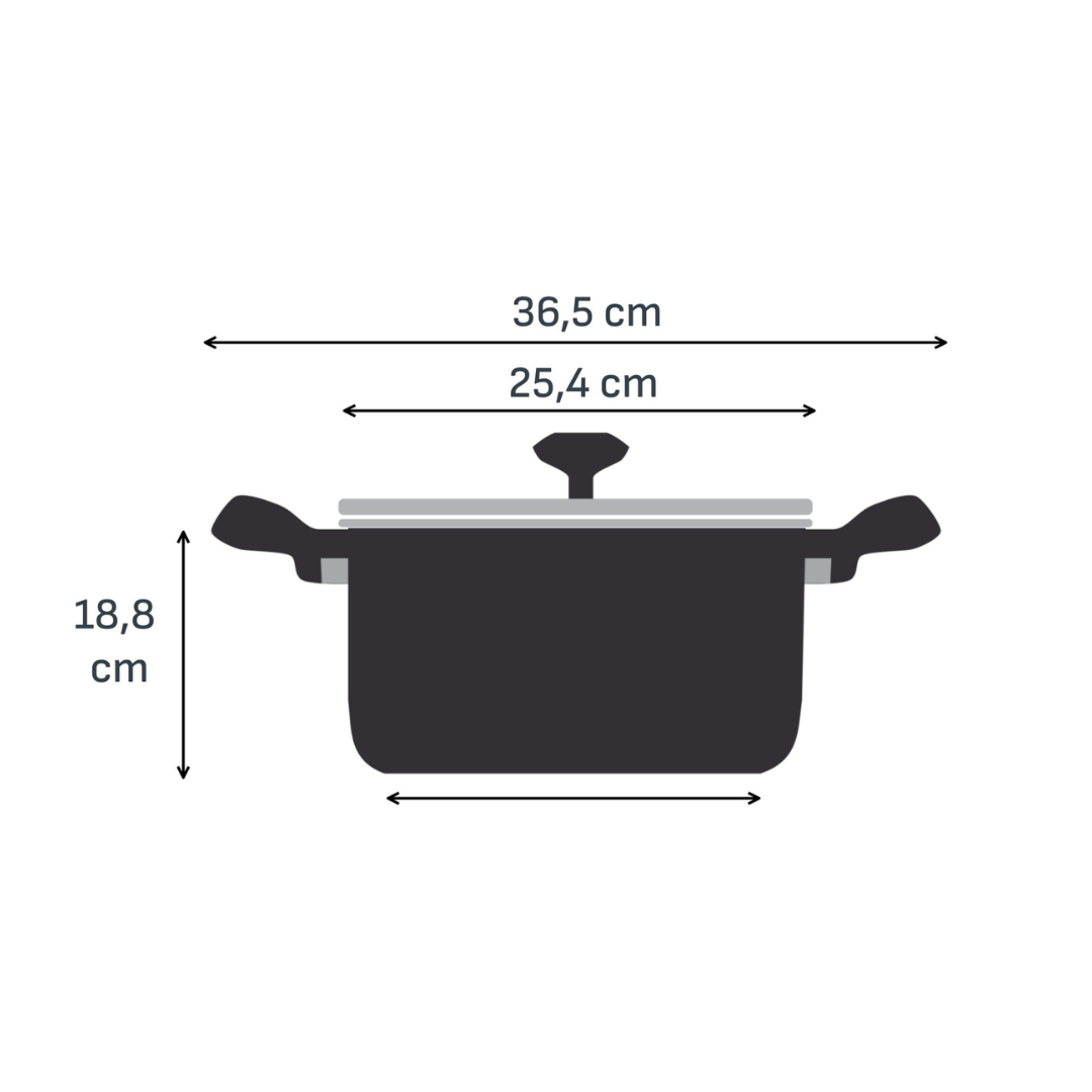 Tefal Recycle Induction Ceramic Green Lichen Non-Stick Stewpot 24cm + Lid
