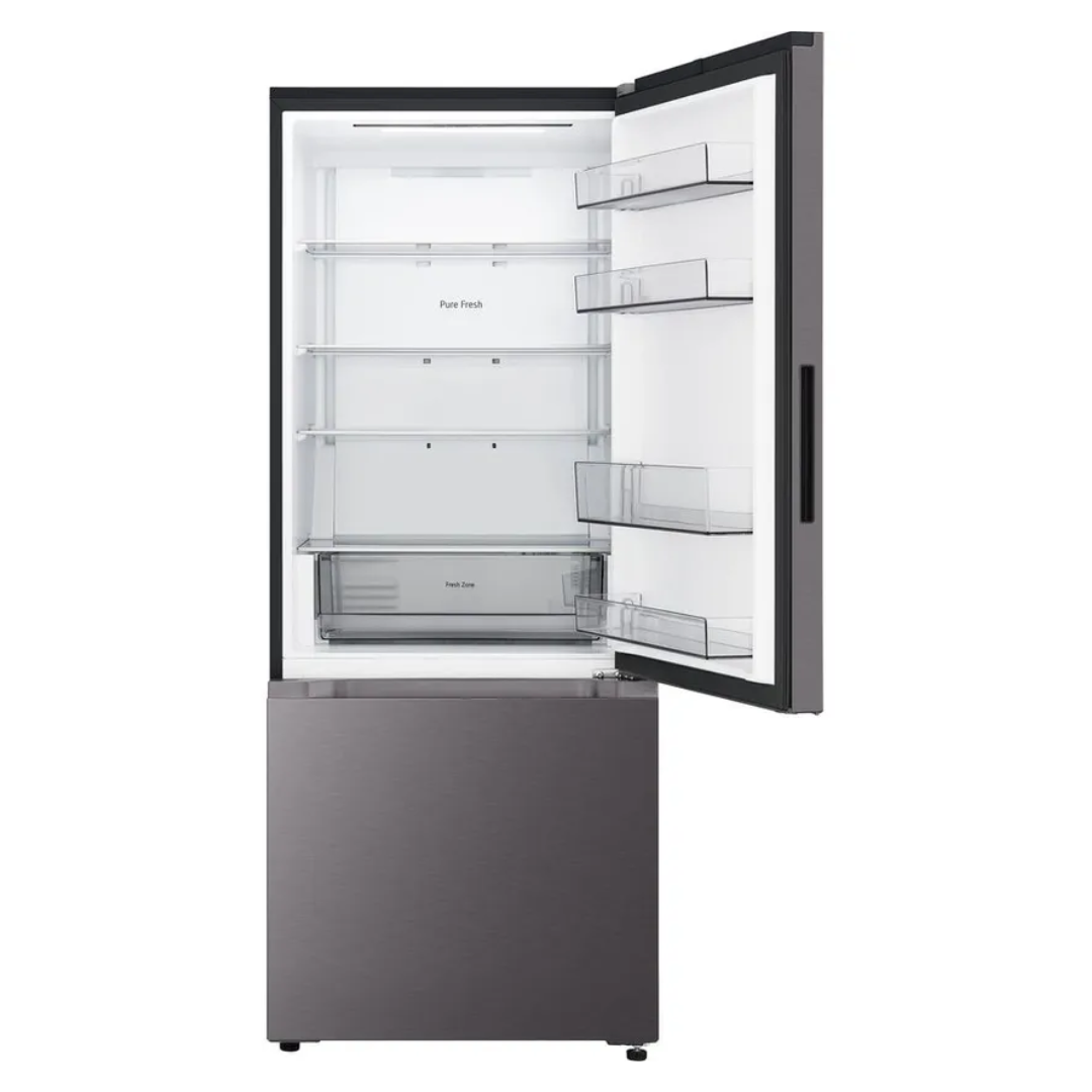 LG 436L Bottom Mount Fridge Black Steel