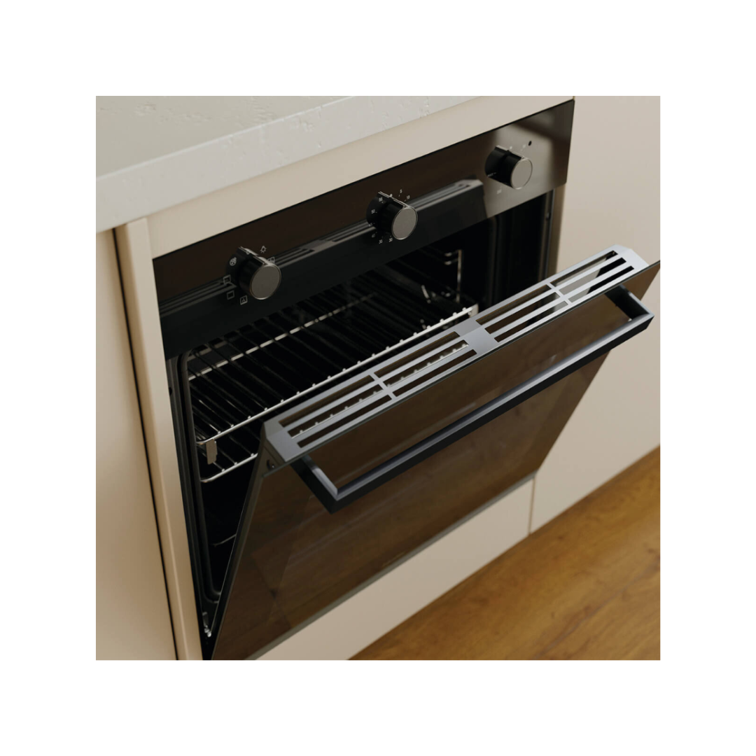 Haier 60cm 300 Series Built-In Oven 7 Function Air Fry Black