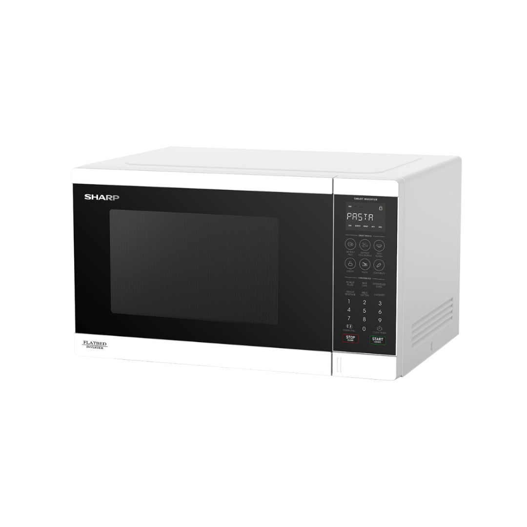 Sharp 32L Flatbed Microwave Oven in White