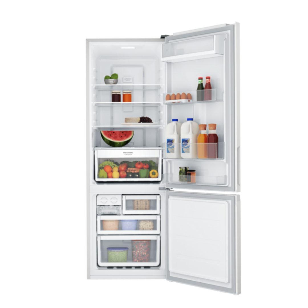 Westinghouse 335L Bottom Mount Fridge with AutoSense White