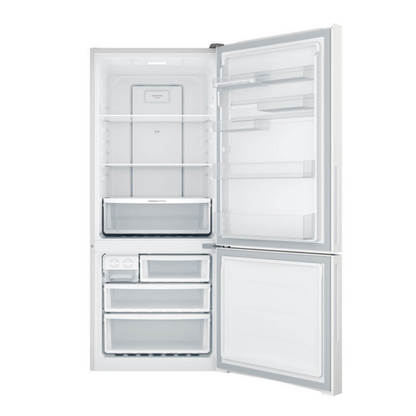 Westinghouse 425L Bottom Mount Fridge with AutoSense White