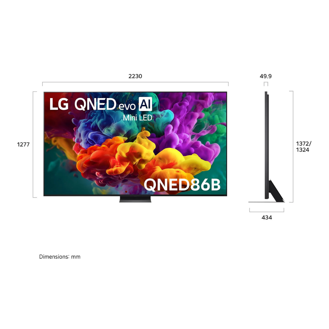 LG 100" QNED86B EVO AI MINI LED UHD 4K SMART TV (2026)