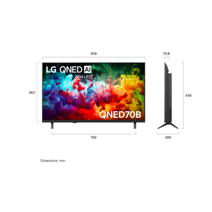 LG 43" QNED70B AI MINI LED 4K SMART TV (2026)