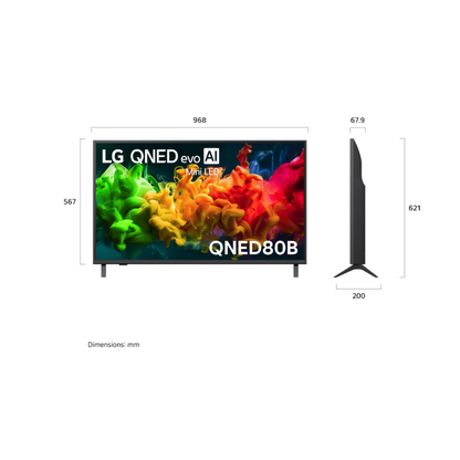 LG 43" QNED80B EVO AI MINI LED 4K SMART TV (2026)
