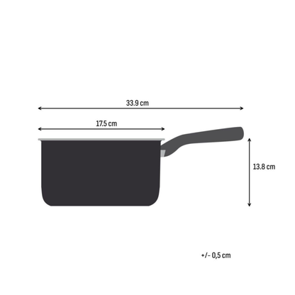 Tefal Space+ Emotion+ Induction Stainless Steel Uncoated Saucepan 16cm + Lid