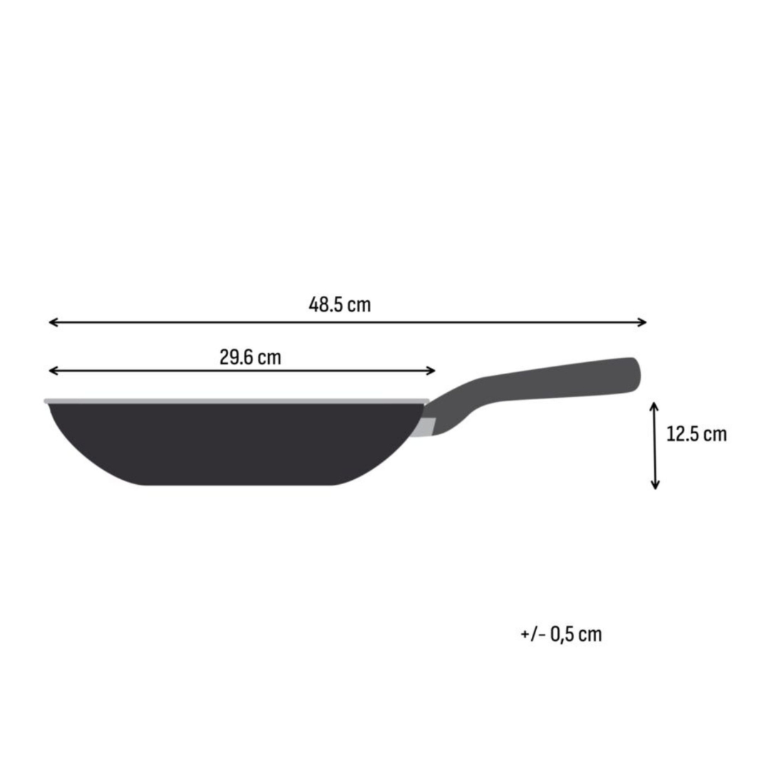 Tefal Emotion+ Induction Stainless Steel Uncoated Wok 28cm