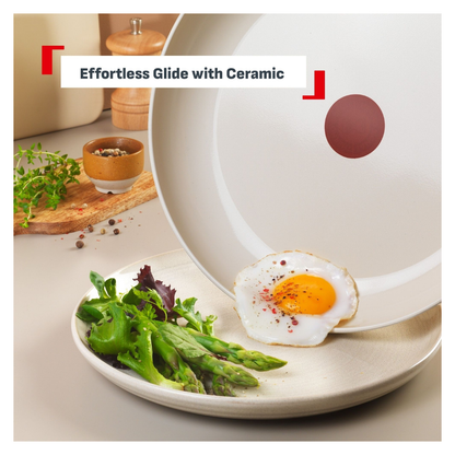 Tefal Recycle Induction Ceramic Green Lichen Non-Stick Frypan 24cm