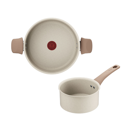 Tefal White Stone Induction Non-Stick 5pc Cookware Set