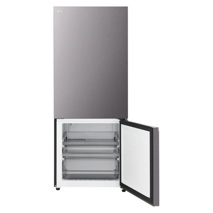LG 436L Bottom Mount Fridge Black Steel