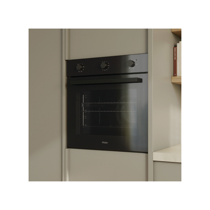 Haier 60cm 300 Series Built in Oven Black 10A Plug