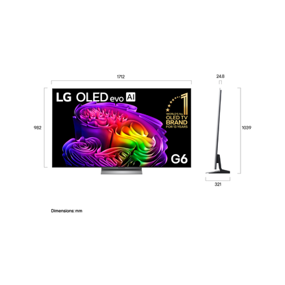 LG 77" OLED EVO AI G6 4K SMART TV (2026)