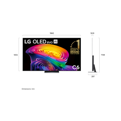 LG 83" OLED EVO AI C6 4K SMART TV (2026)