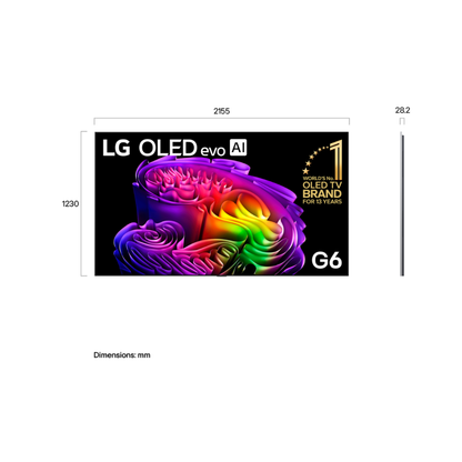 LG 97" OLED EVO AI G6 4K SMART TV (2026)
