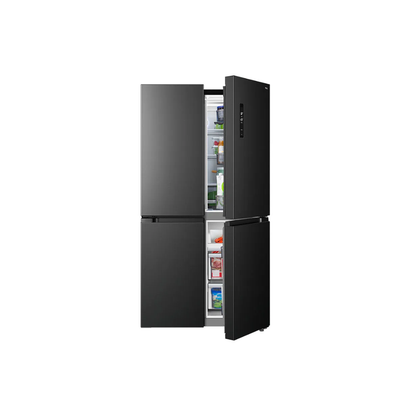 TCL 596L Quad Door Fridge Matte Black
