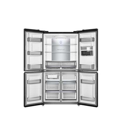 TCL 590L French Door Fridge Matte Black