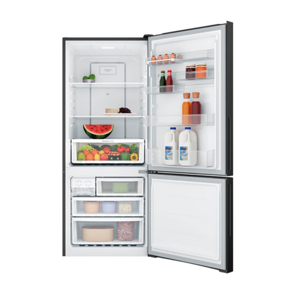 Westinghouse 425L Bottom Mount Fridge with AutoSense Charcoal Black