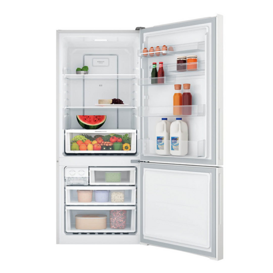 Westinghouse 425L Bottom Mount Fridge with AutoSense White