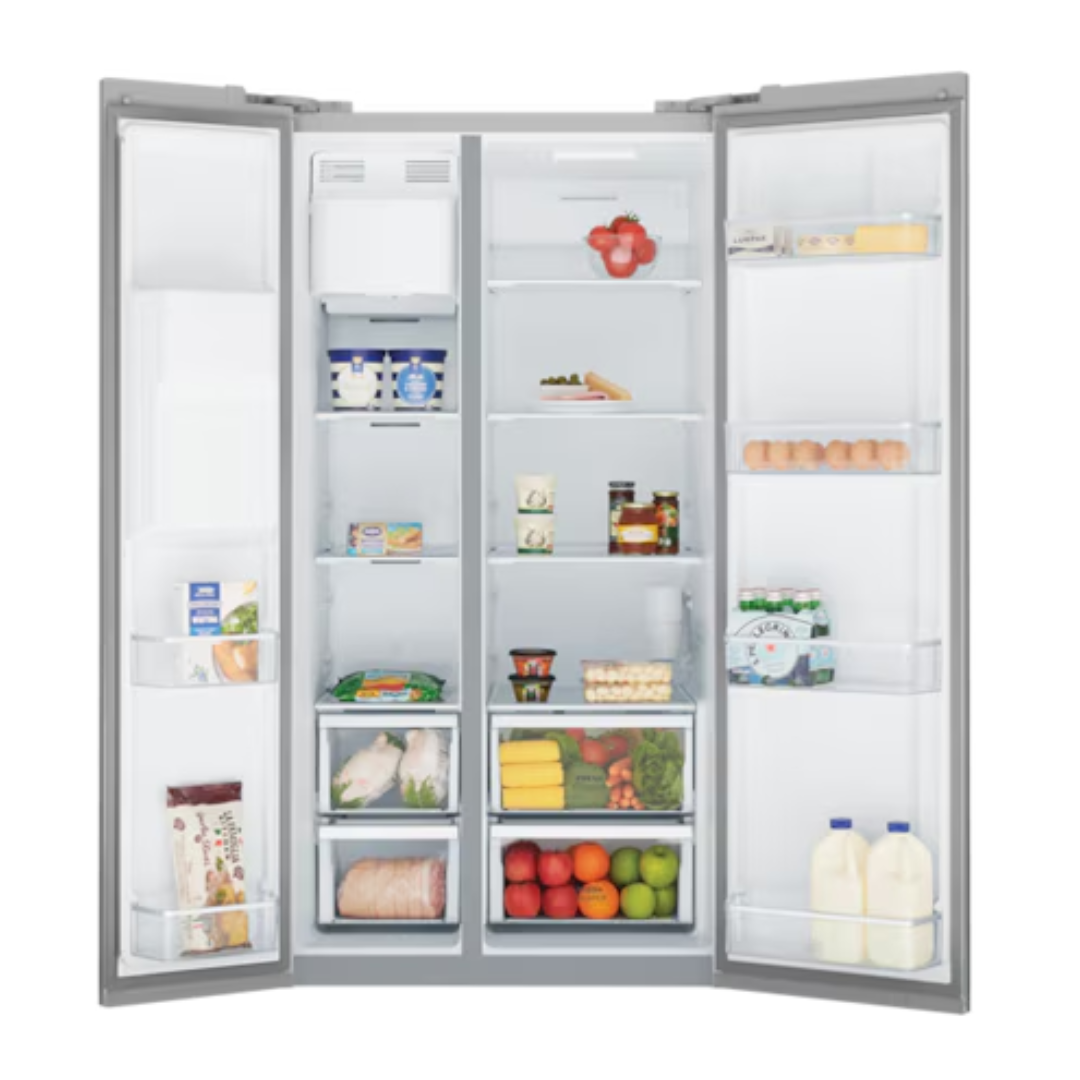 Westinghouse 596L Side By Side Fridge - Stainless Steel