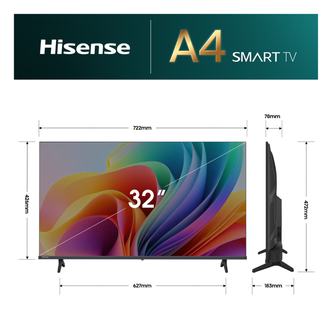 Hisense 32" A4SAU HD Smart TV (2026)