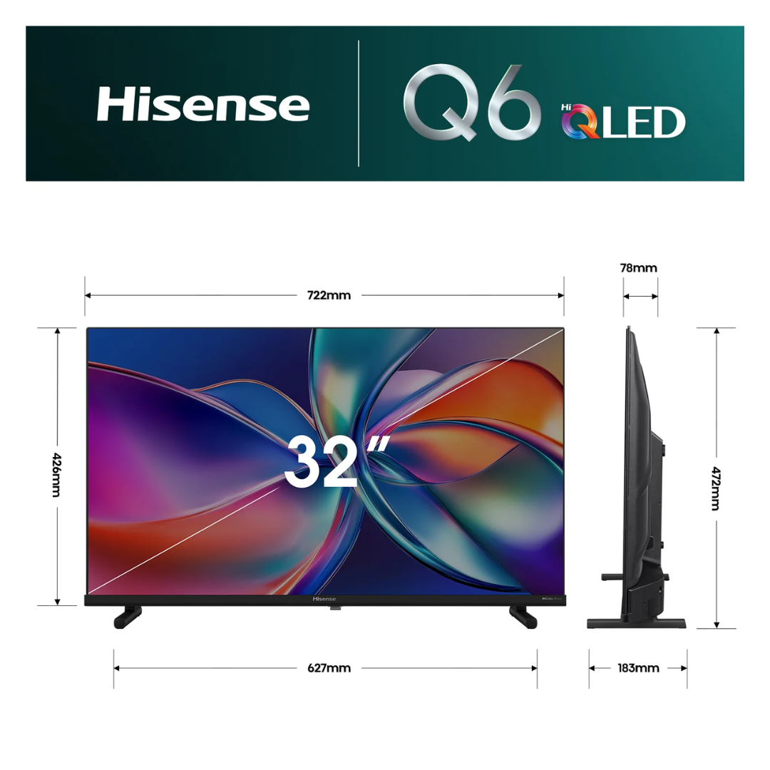 Hisense 32" Q6SAU FHD QLED Smart TV (2026)