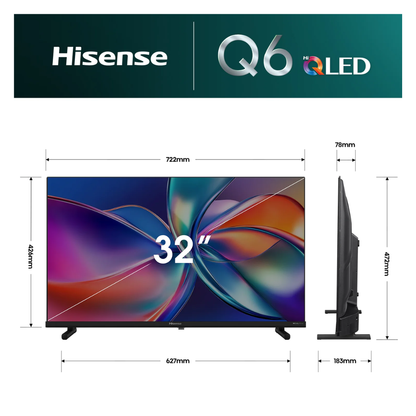 Hisense 32" Q6SAU FHD QLED Smart TV (2026)